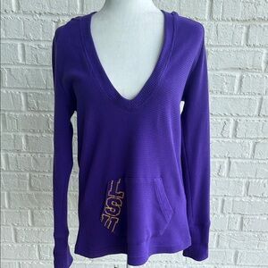 Nike LSU Purple V-Neck Sweater